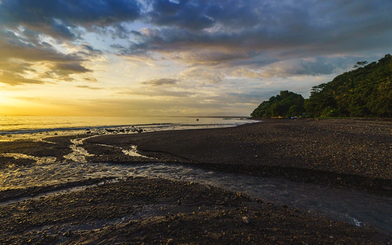 Colorful image from Costa Rica beach.